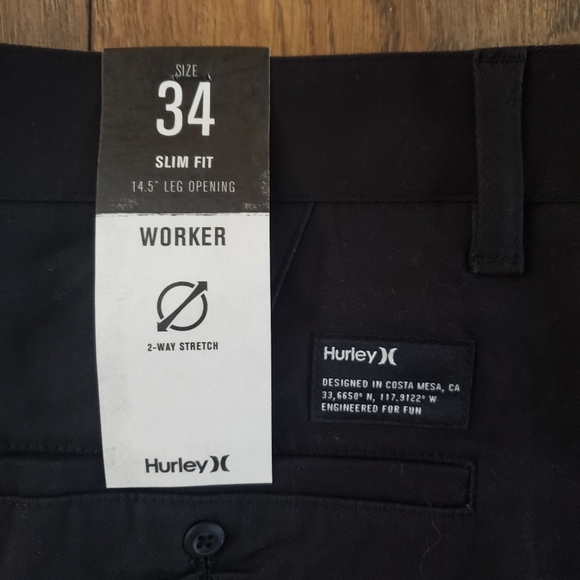 Hurley Worker Pants (34) - NWT - Picture 4 of 4